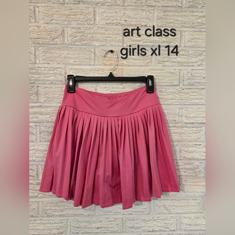 Art Class Hot Pink Tennis Skirt GIRLS XL 14